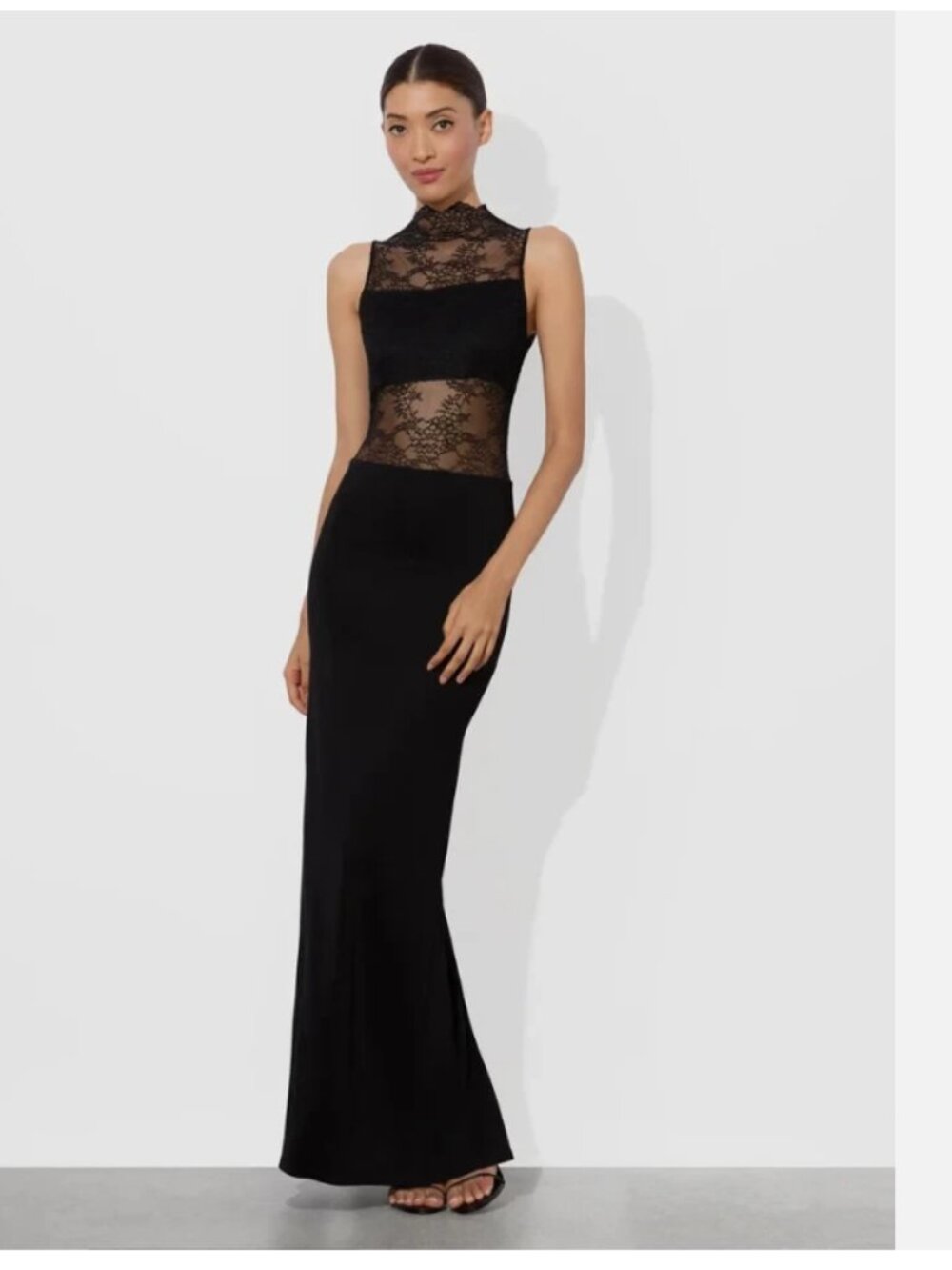 Alice + Olivia Nichol Lace Maxi Sleeveless Dress